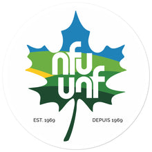 Load image into Gallery viewer, NFU vinyl stickers - Leaf Motif only

