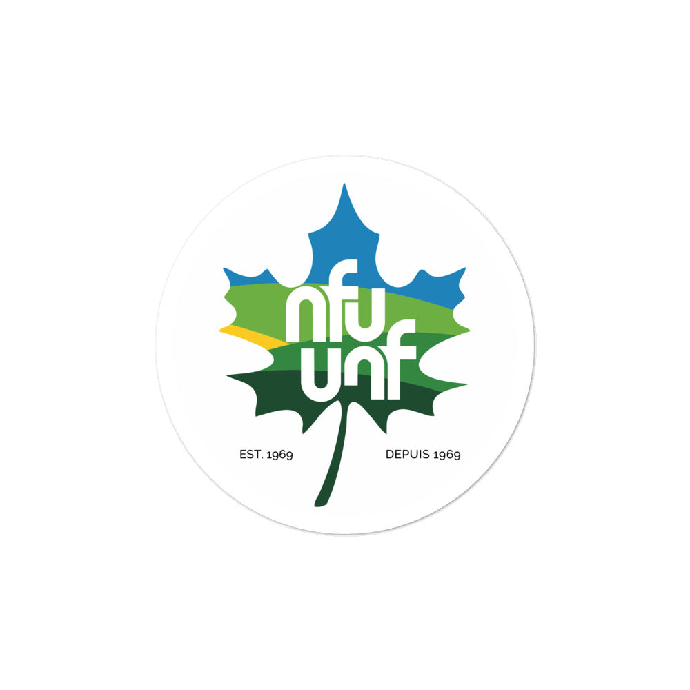 NFU vinyl stickers - Leaf Motif only
